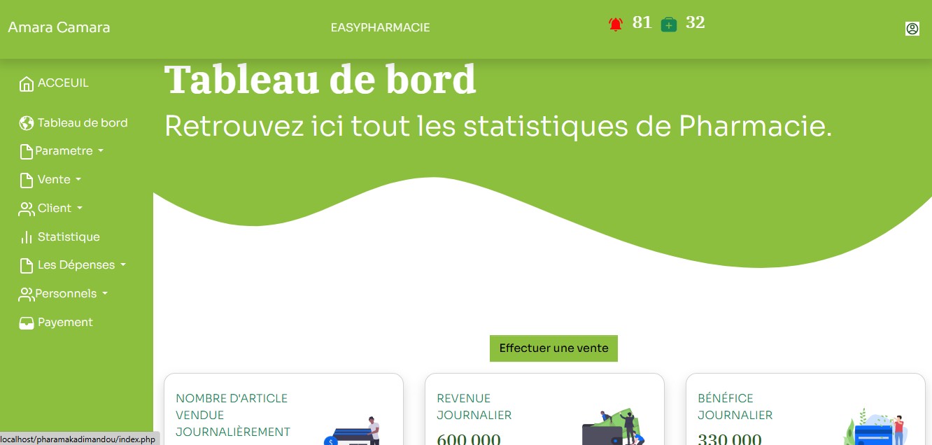 Application de gestion pour pharmacies